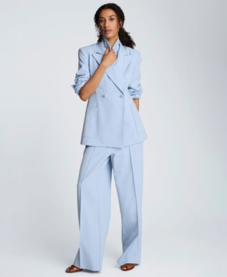 Kenneth Cole - Women's Luxe Twill Double-Breasted Blazer