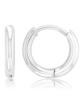 Roxy - Waterproof Platinum 11mm Huggie Earrings