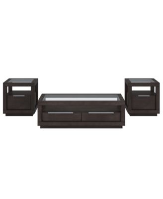 Macy's - Tivie 3-Pc. Living Room Set (Coffee Table & 2 End Tables)