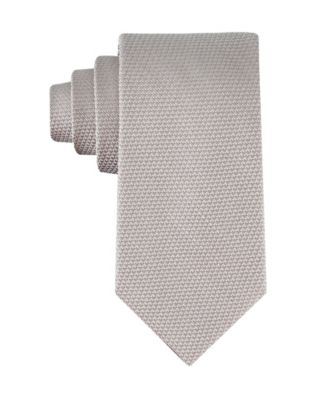 Calvin Klein - Men's Textured Solid Silk & Linen Tie