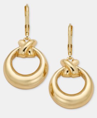 Anne Klein - Open Circle Drop Earrings
