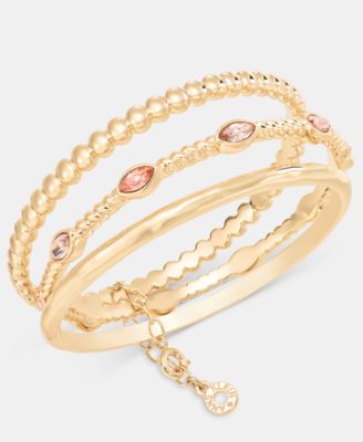 Anne Klein - 3-Pc. Set Navette Stone Bangle Bracelets
