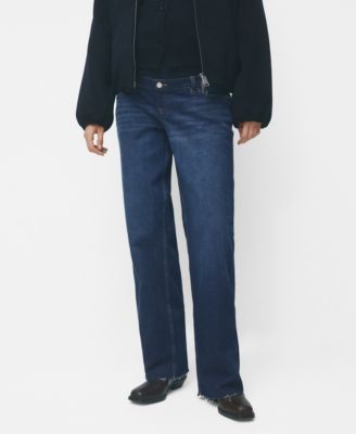 MANGO - Women's Wide-Leg Maternity Jeans