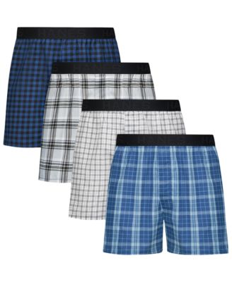 Hanes - Men's Printed Ultimate Boxers, 4-Pack