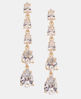 Givenchy - Cubic Zirconia Linear Drop Earrings