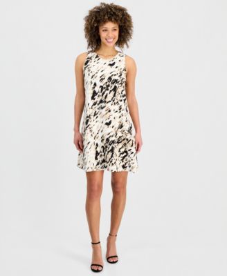 Kasper - Women's Printed Shift Dress