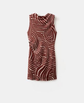 MANGO - Women's Geometric Print Dress