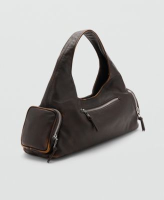 MANGO - Women's Pockets Shoulder Bag