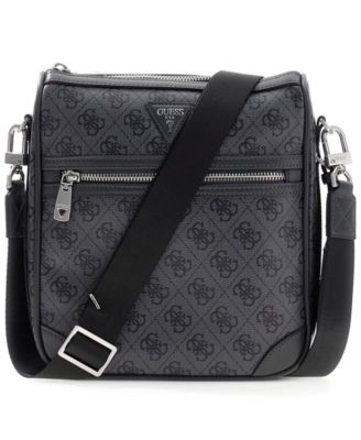 GUESS - Men's Milano Monogram Pattern Crossbody Bag