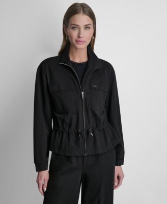 DKNY - Women's Arid Pique Technical Zipper Front Jacket