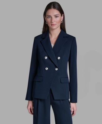 BCBG - Women's Double Breasted Long-Sleeve Jacket