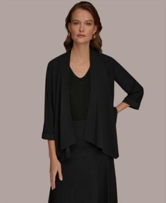 Donna Karan Weekend - Women's Open-Front Cardigan Jacket