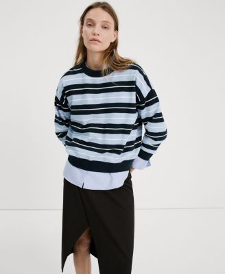 MANGO - Women's Knit Striped Sweater
