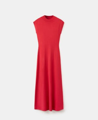 MANGO - Women's Perkins-Neck Knitted Dress