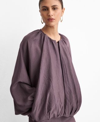 MANGO - Women's Oversized Bomber Jacket