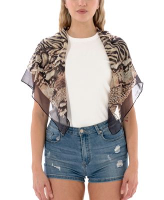 Marcus Adler - Satin Animal Print Scarf