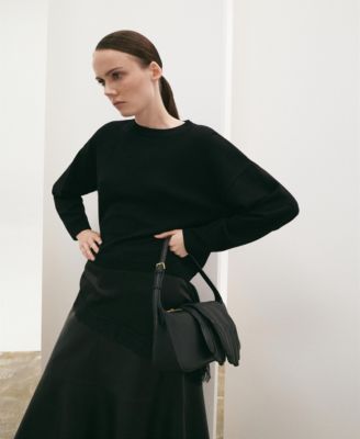 MANGO - Women's Lace Combo Jumper Sweater