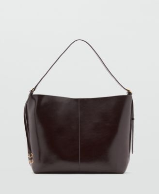 MANGO - Women's Shiny Shoulder Bag