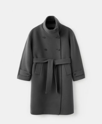 MANGO - Women's Belt Woolen Coat