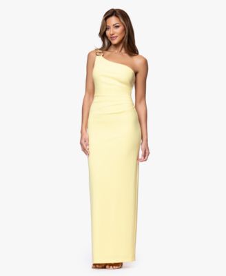 XSCAPE - Women's One Shoulder Sleeveless Gown