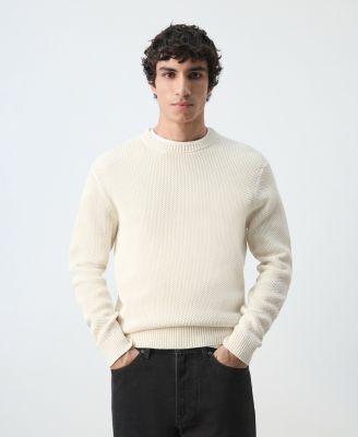 MANGO - Men's Medium-Knit Microstructure Sweater