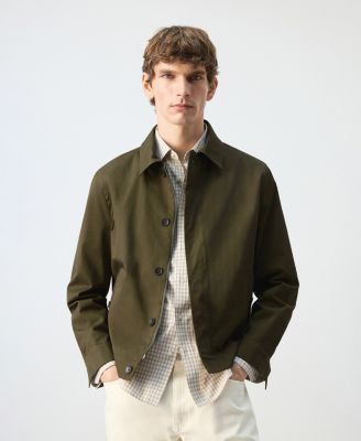 MANGO - Men's Zipper Water-Repellent Jacket