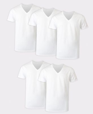 Hanes - Men's Ultimate V-Neck Undershirt, 5-Pack