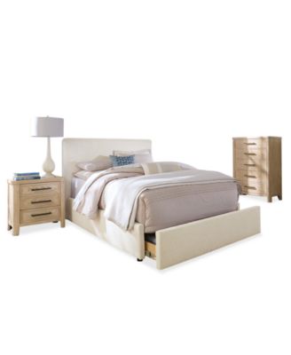 Furniture - Upholstered King Storage 3-Pc. Set (Bed, Chest & Nightstand)