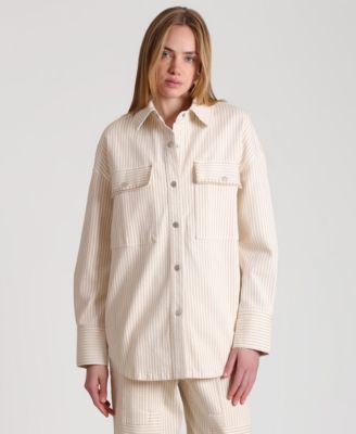 Women's Collared Oversized Shirt image