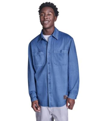 Converse - Men's Collared Jersey Denim Shirt