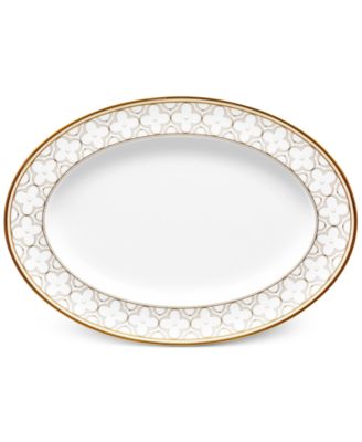 Trefolio Gold Oval Platter, 14" image