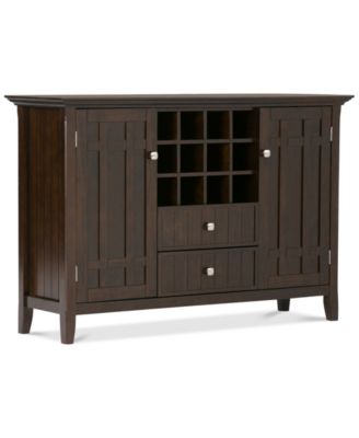 Simpli Home - Westminister Sideboard Buffet & Wine Rack