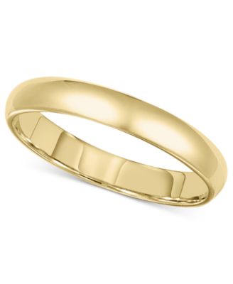 Macy's - 14k Gold Ring, 3mm Wedding Band