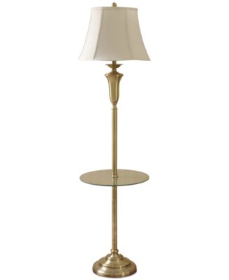 StyleCraft Home Collection - Antique Tray-Table Floor Lamp