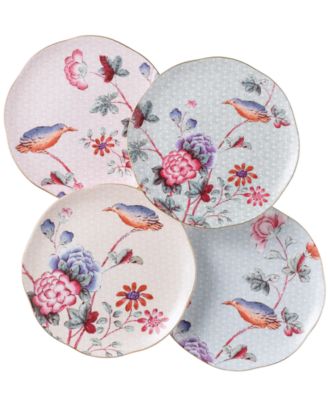 Set of 4 Cuckoo Tea Plates image