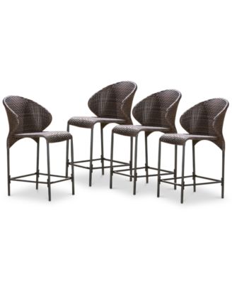 Noble House - Aldin Counter Stool (Set Of 4), Quick Ship