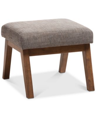 Baxton Studio - Lyndin Ottoman, Quick Ship