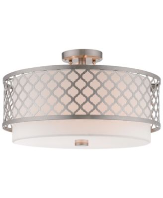 Livex - Arabesque 3-Light Semi Flush