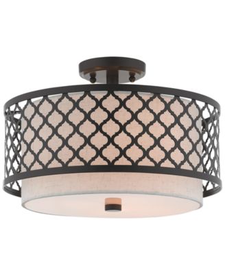 Livex - Arabesque 3-Light Semi Flush