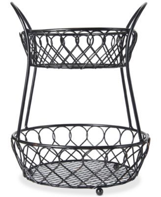 Mikasa - Gourmet Basics Loop & Lattice 2-Tier Basket