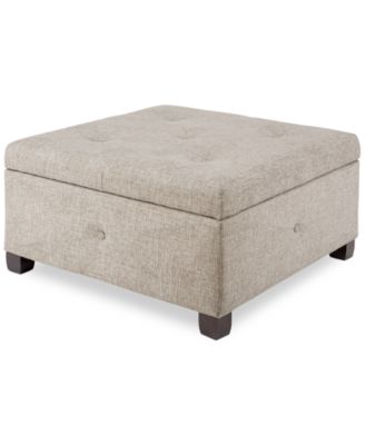 Madison Park - Aspen Tufted Ottoman, Quick Ship