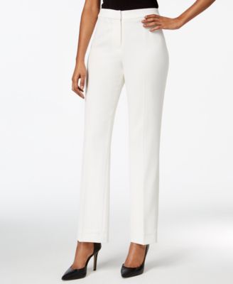 Kasper - Straight-Leg Crepe Pants