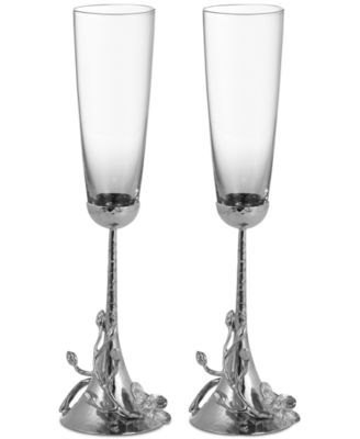 Michael Aram - White Orchid Toasting Flute Pair