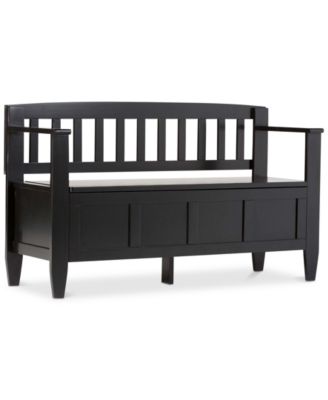 Simpli Home - Winslow Bench, Quick Ship