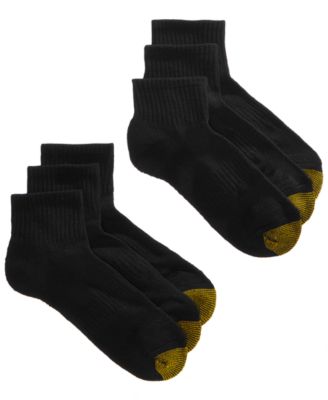 Gold Toe - Women's 6-Pk. Sport Half-Cushion Quarter Socks