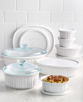 Corningware - French White 18 Piece Bakeware Set