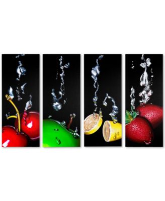 Trademark Global - Roderick Stevens Granny Splash 4-Pc. Canvas Art Print Set