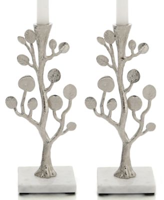 Michael Aram - Set of 2 Botanical Leaf Candlesticks