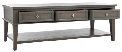 Safavieh - Manelin Grey Coffee Table, Quick Ship