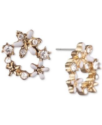 Crystal Flower Open Stud Extra Small Earrings image